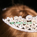 Direto da fábrica Rhinestone Tiara Clear Crown Stone para nupcial